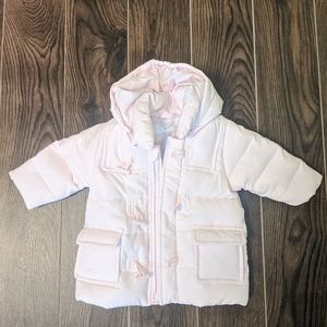 Benetton Baby Pink Puffer Jacket 3-6M Girls